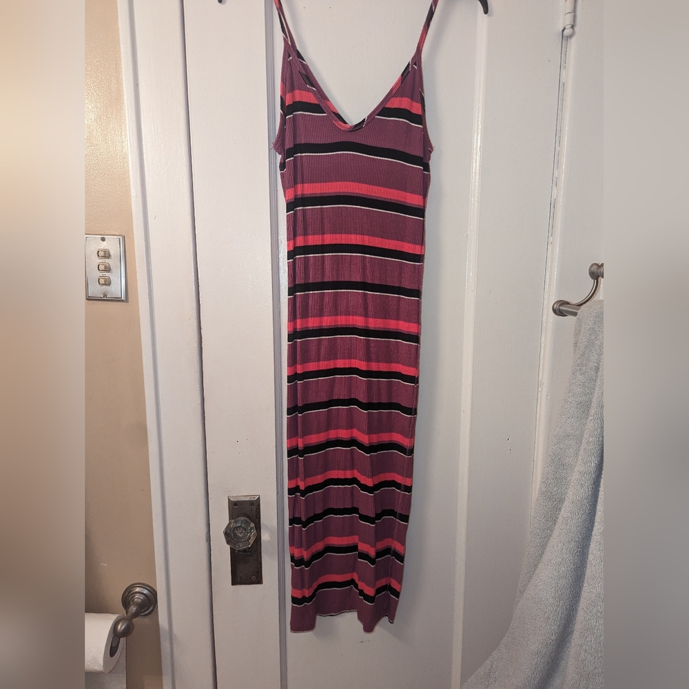 Striped maxi dress
